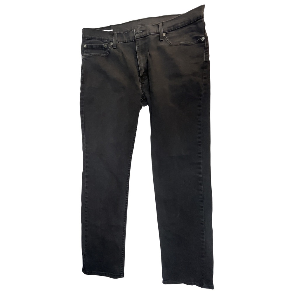 Levis 511 Slim Fit Jeans Mens 35x31 Faded Black WaterLess Stretch Denim C0293